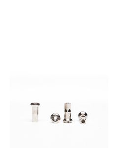 Alpina-Nippel 14G/12,3mm/Ø4mm/Fg 2,3, Messing vernickelt